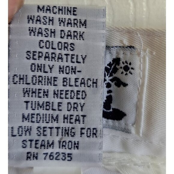 Coral Bay Golf Women's 16 White Cropped Pants Embroidered Hem 21.5" Inseam - Picture 12 of 12